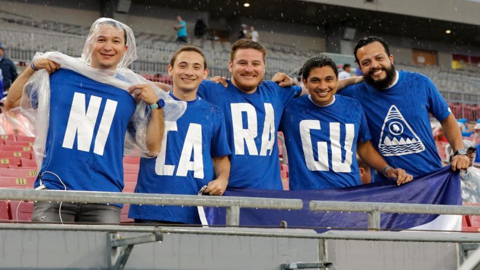 Football fans from Nicaragua
